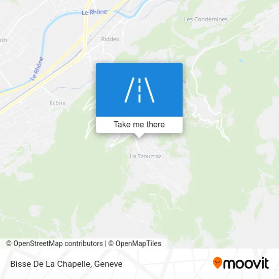 Bisse De La Chapelle map
