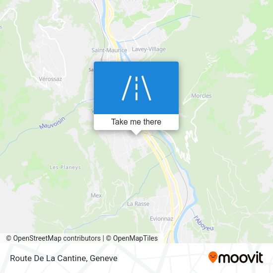 Route De La Cantine map