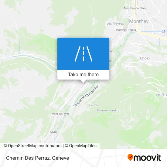 Chemin Des Perraz plan