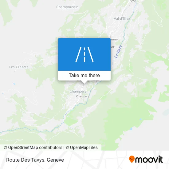 Route Des Tavys map