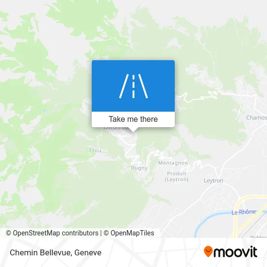 Chemin Bellevue map