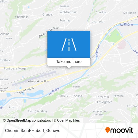 Chemin Saint-Hubert map