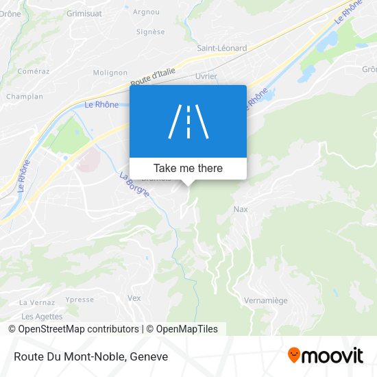 Route Du Mont-Noble map