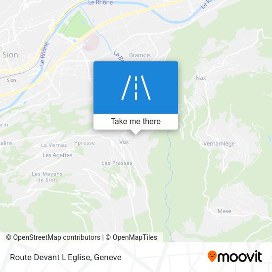 Route Devant L'Eglise map