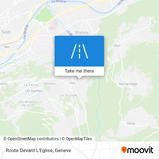 Route Devant L'Eglise map