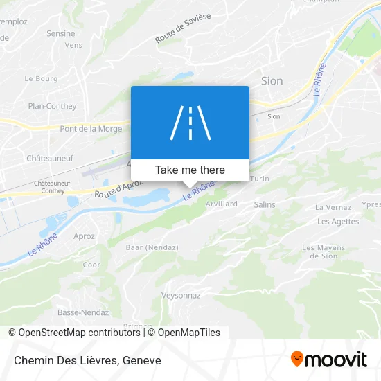 Chemin Des Lièvres map