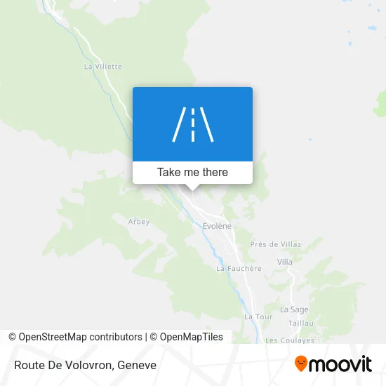 Route De Volovron map