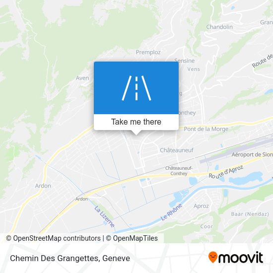 Chemin Des Grangettes map