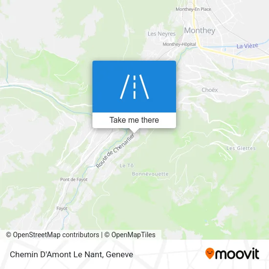 Chemin D'Amont Le Nant map