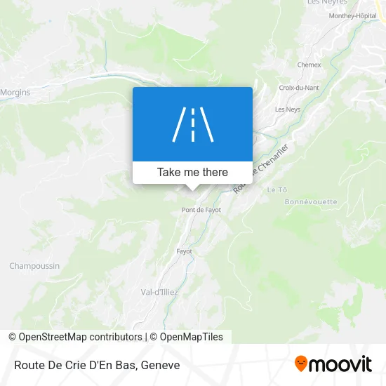 Route De Crie D'En Bas map