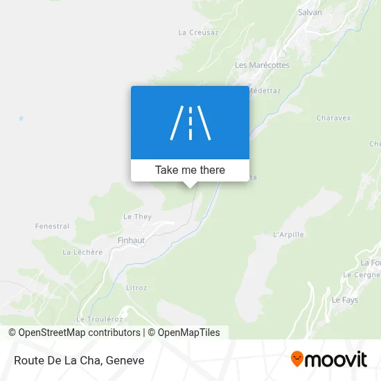 Route De La Cha map