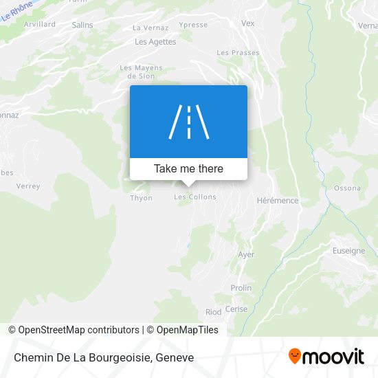 Chemin De La Bourgeoisie map