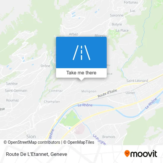 Route De L'Etannet map