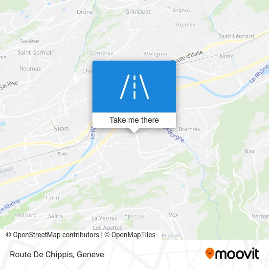 Route De Chippis map