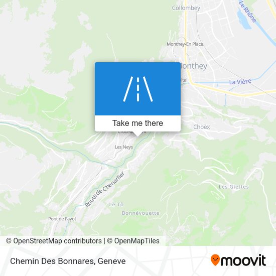 Chemin Des Bonnares map