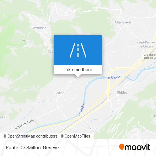 Route De Saillon map