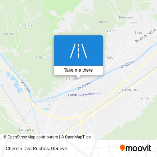 Chemin Des Ruches map