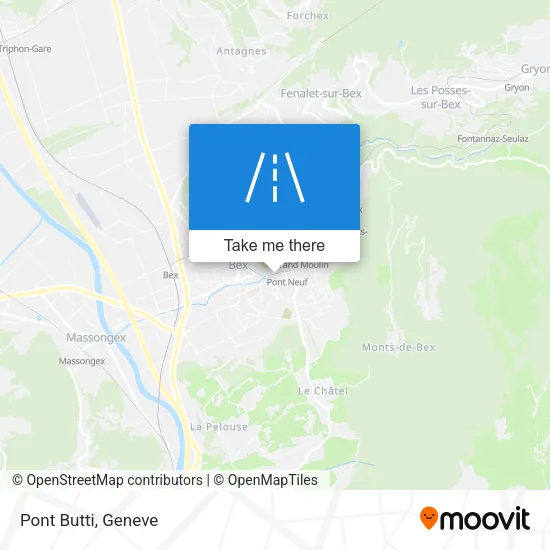 Pont Butti map