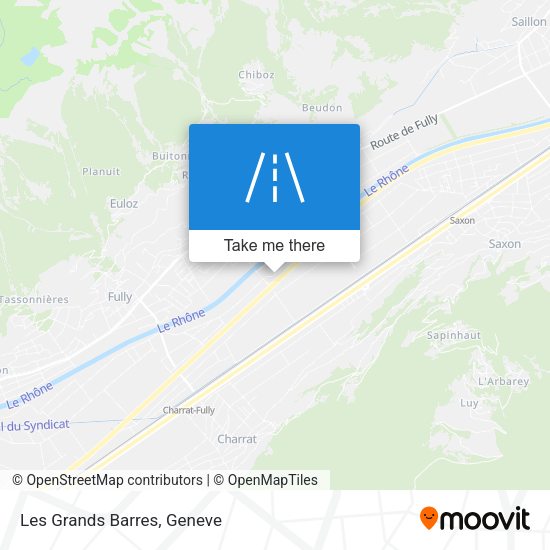 Les Grands Barres map