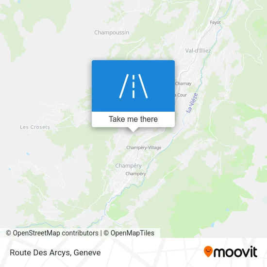 Route Des Arcys map