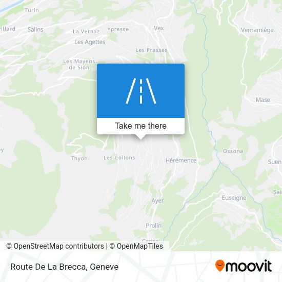 Route De La Brecca map