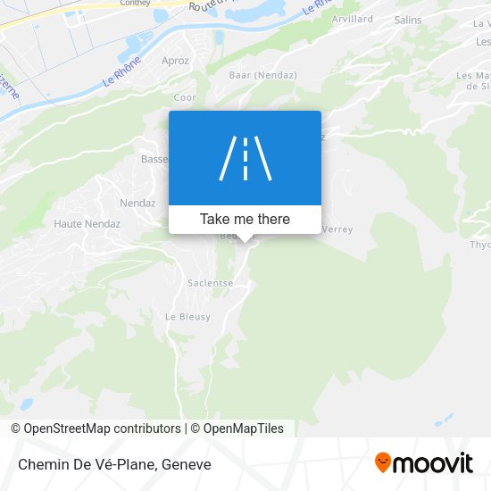 Chemin De Vé-Plane map