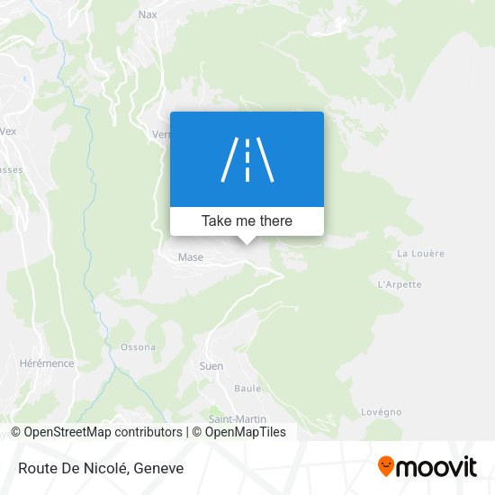 Route De Nicolé map