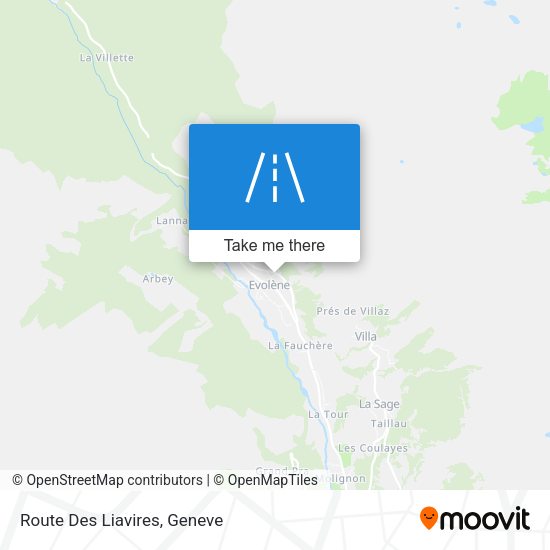 Route Des Liavires map