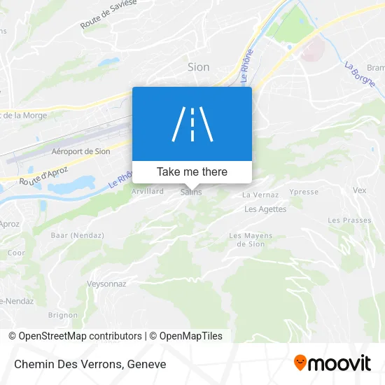 Chemin Des Verrons map