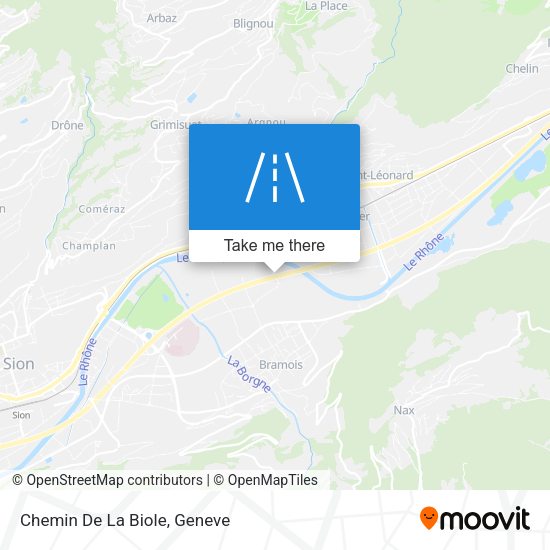 Chemin De La Biole map