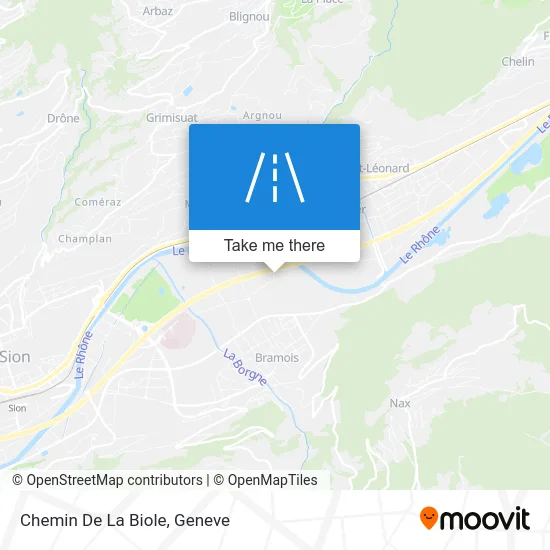 Chemin De La Biole map