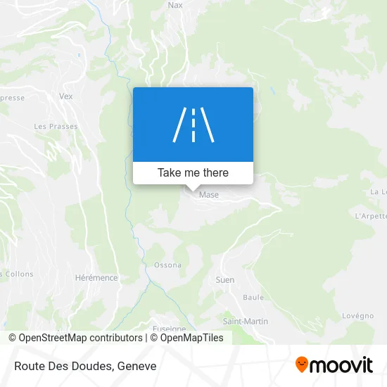 Route Des Doudes map