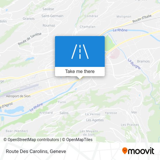 Route Des Carolins map