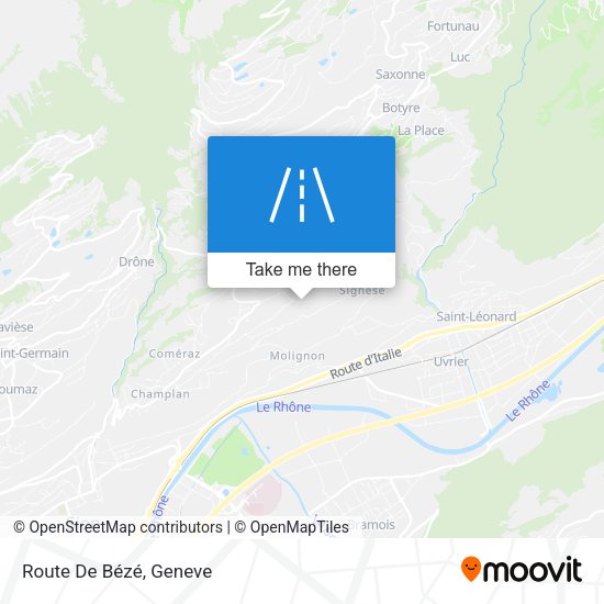 Route De Bézé map