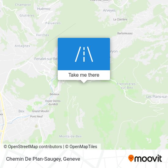 Chemin De Plan-Saugey map