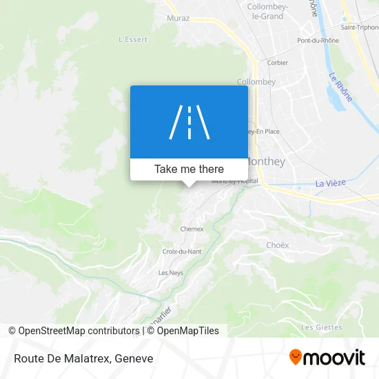 Route De Malatrex map