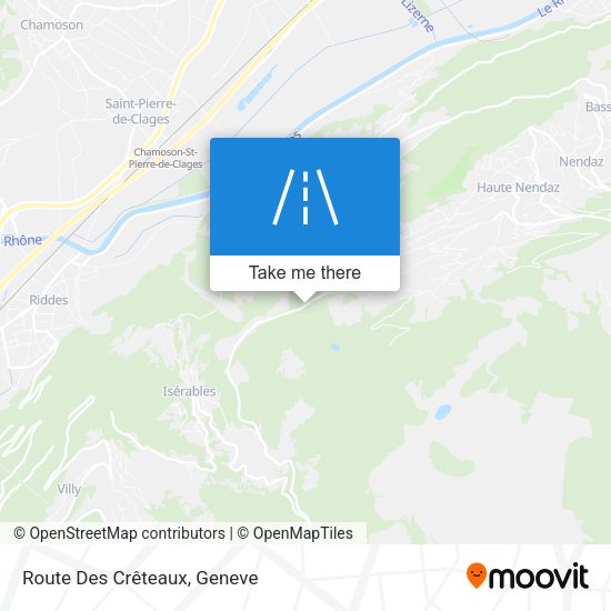 Route Des Crêteaux map