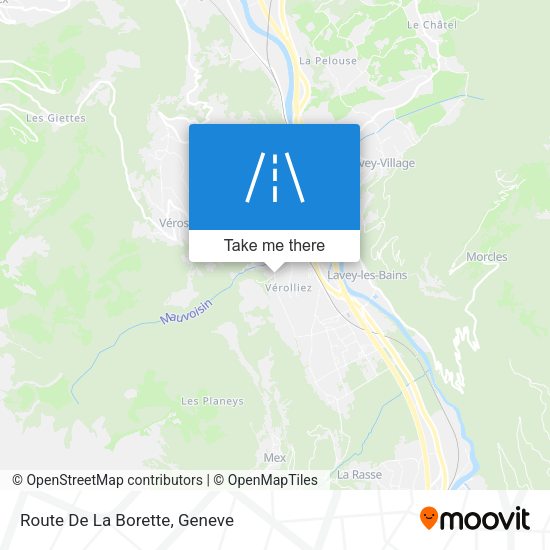 Route De La Borette map