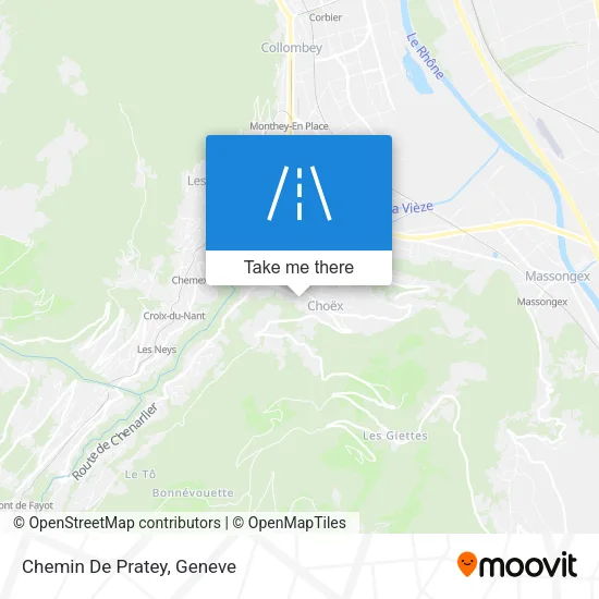 Chemin De Pratey map