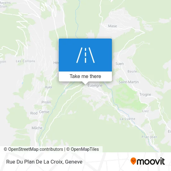 Rue Du Plan De La Croix map