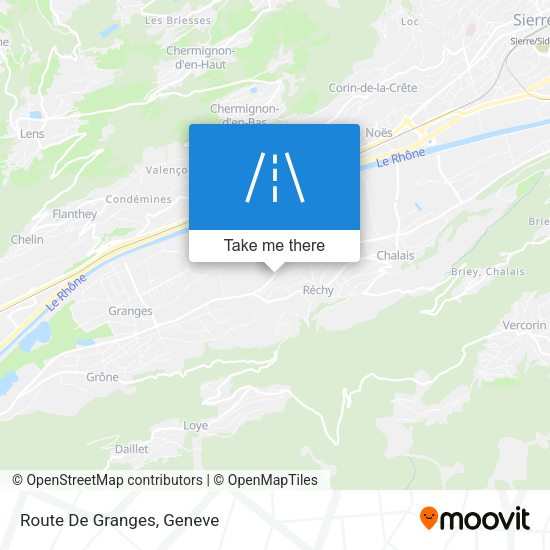 Route De Granges map