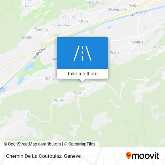 Chemin De La Coutoulaz map