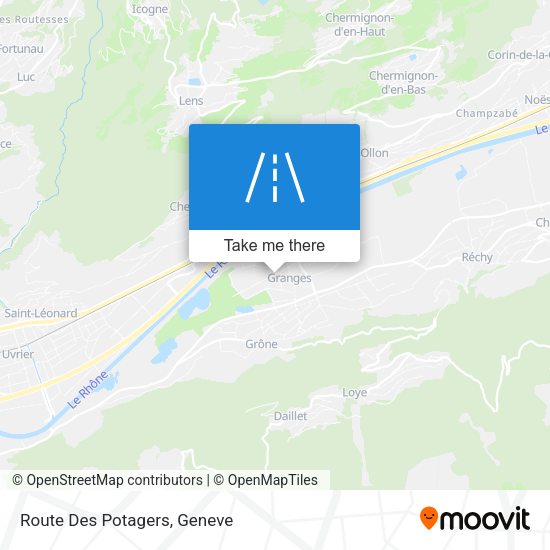 Route Des Potagers map