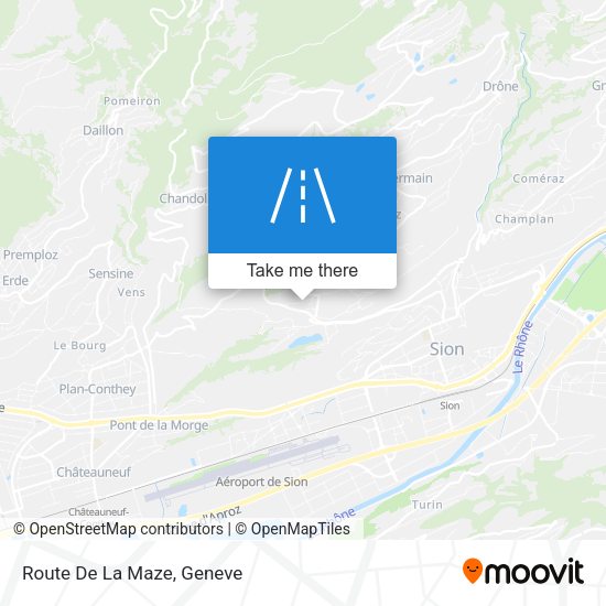 Route De La Maze map