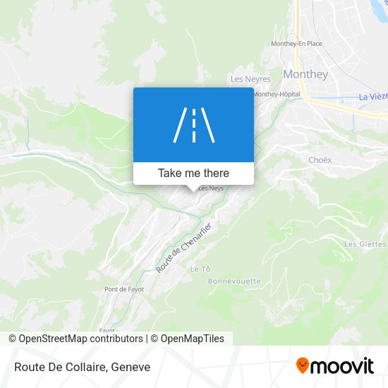 Route De Collaire map