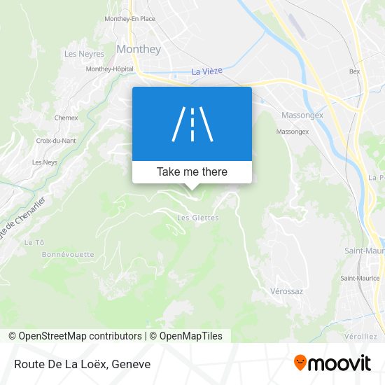 Route De La Loëx map
