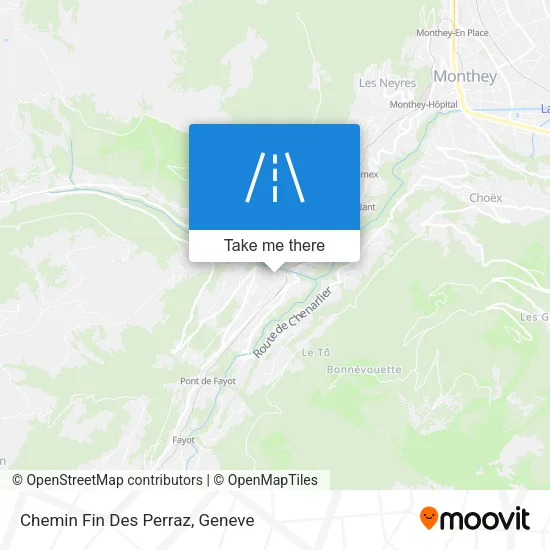 Chemin Fin Des Perraz map