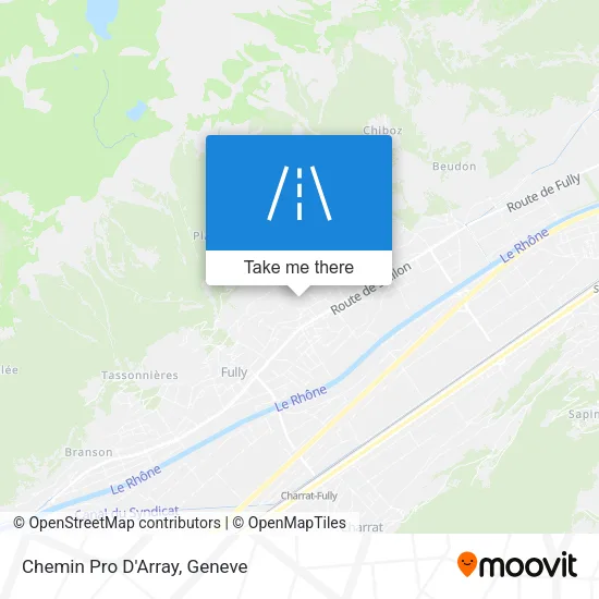 Chemin Pro D'Array map