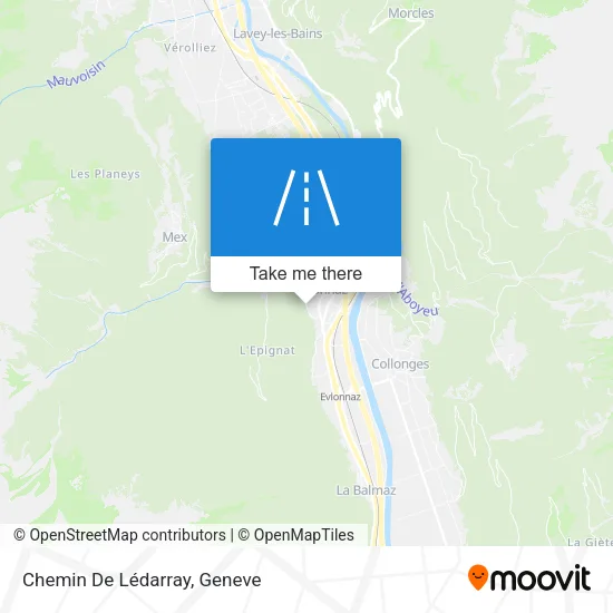 Chemin De Lédarray map