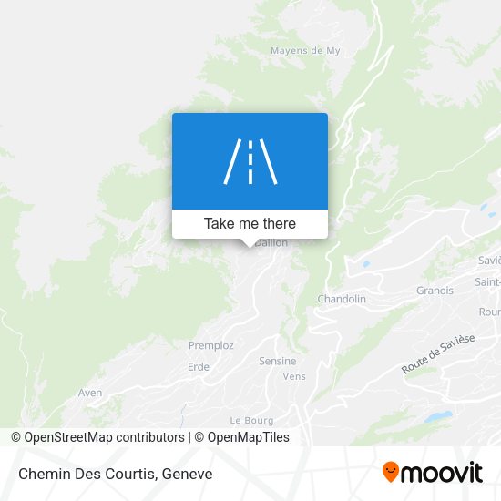 Chemin Des Courtis map